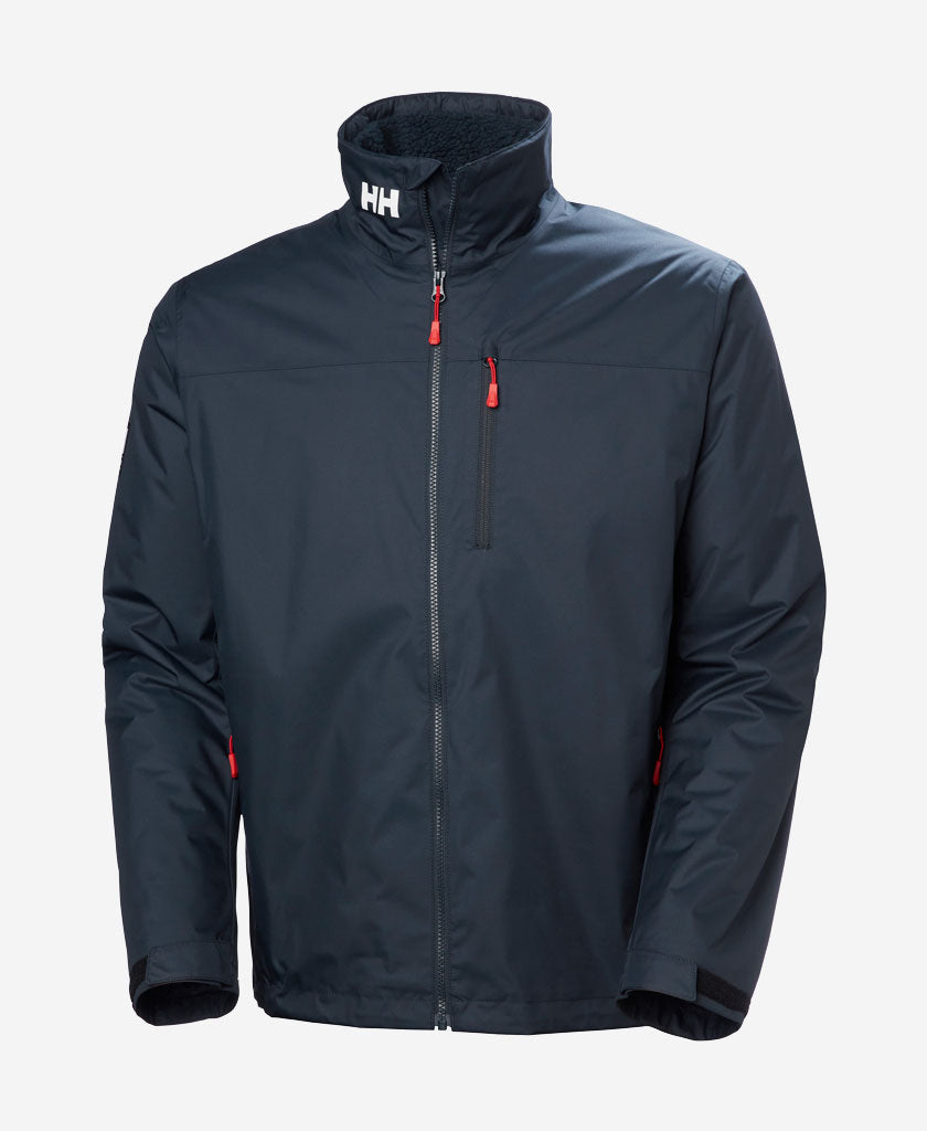 crew hooded pile jacket